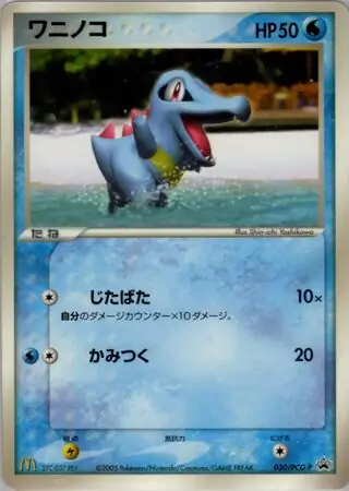Totodile Pokemon card from PCG-P Promos
