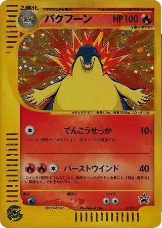 Typhlosion Pokemon card from P Promos