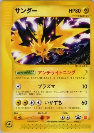 Zapdos Pokemon card from P Promos