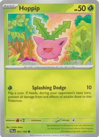 Hoppip Pokemon card from Paldea Evolved