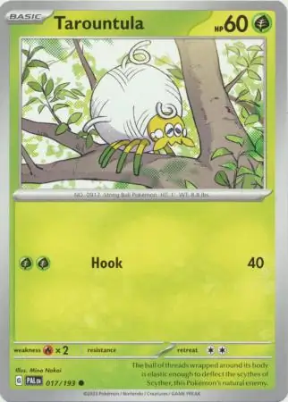 Tarountula Pokemon card from Paldea Evolved