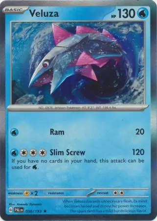 Veluza Pokemon card from Paldea Evolved