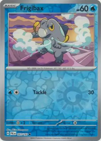 Frigibax Reverse Holo Pokemon card from Paldea Evolved