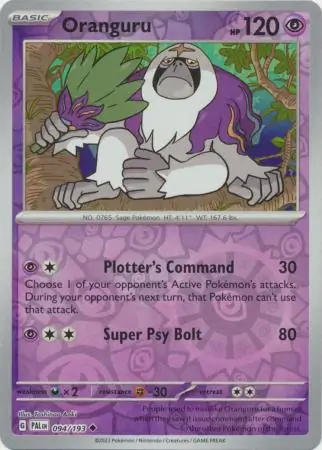 Oranguru Reverse Holo