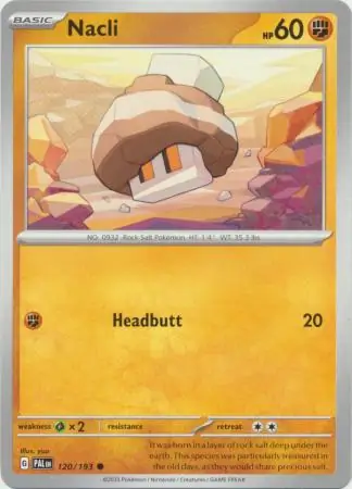 Nacli Pokemon card from Paldea Evolved