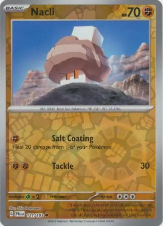 Nacli Reverse Holo Pokemon card from Paldea Evolved