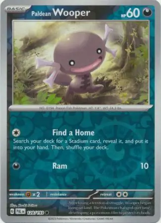 Paldean Wooper Reverse Holo