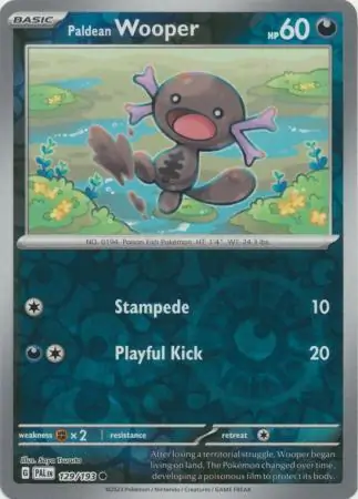 Paldean Wooper Reverse Holo