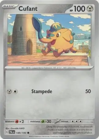 Cufant Pokemon card from Paldea Evolved
