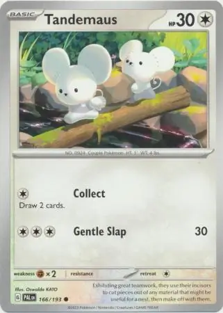 Tandemaus Pokemon card from Paldea Evolved