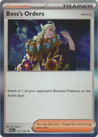 Boss's Orders Pokemon card from Paldea Evolved