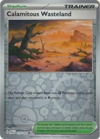 Calamitous Wasteland Reverse Holo