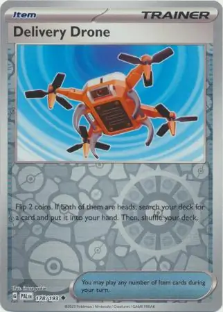 Delivery Drone Reverse Holo Pokemon card from Paldea Evolved