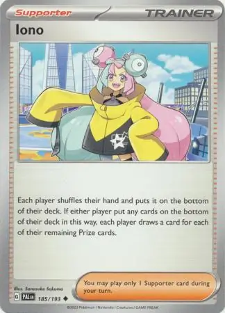 Iono Pokemon card from Paldea Evolved