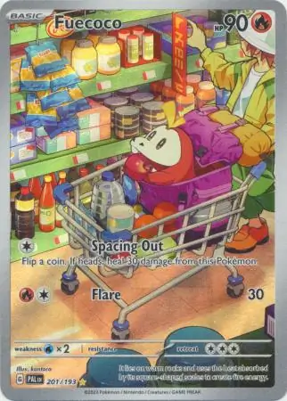 Fuecoco Pokemon card from Paldea Evolved