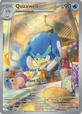 Quaxwell Pokemon card from Paldea Evolved