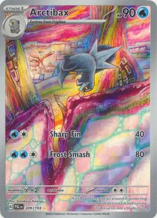 Arctibax Pokemon card from Paldea Evolved