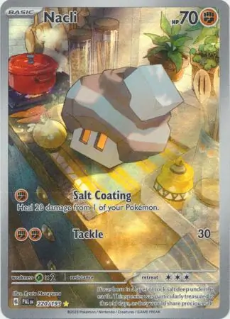 Nacli Pokemon card from Paldea Evolved
