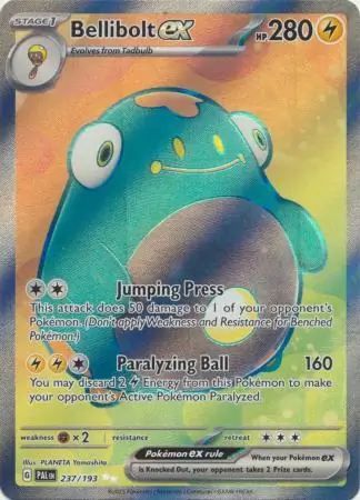 Bellibolt ex Pokemon card from Paldea Evolved