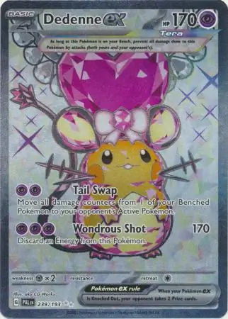 Dedenne ex Pokemon card from Paldea Evolved