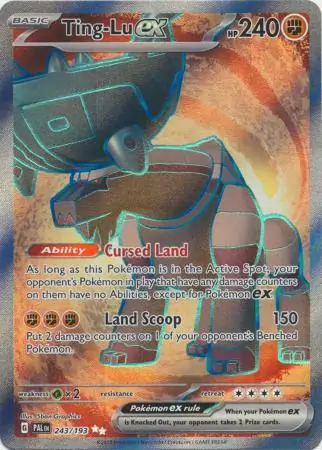 Ting-Lu ex Pokemon card from Paldea Evolved