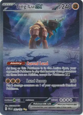 Ting-Lu ex Pokemon card from Paldea Evolved