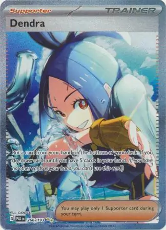 Dendra Pokemon card from Paldea Evolved