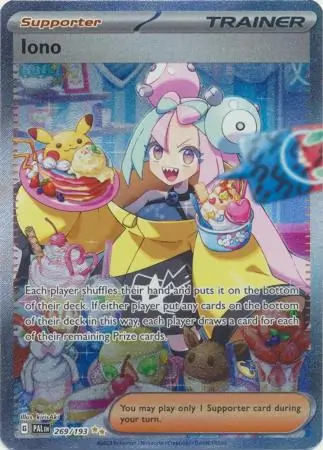 Iono Pokemon card from Paldea Evolved