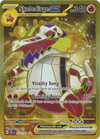 Skeledirge ex Pokemon card from Paldea Evolved