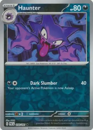 Haunter Reverse Holo Pokemon card from Paldean Fates