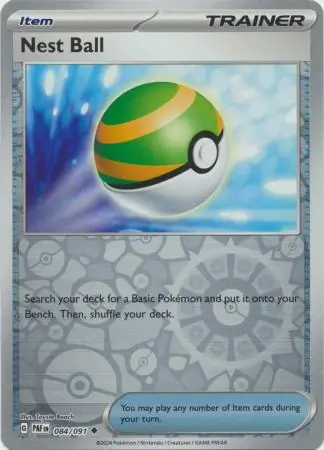 Nest Ball Reverse Holo Pokemon card from Paldean Fates