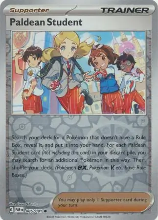 Paldean Student Reverse Holo