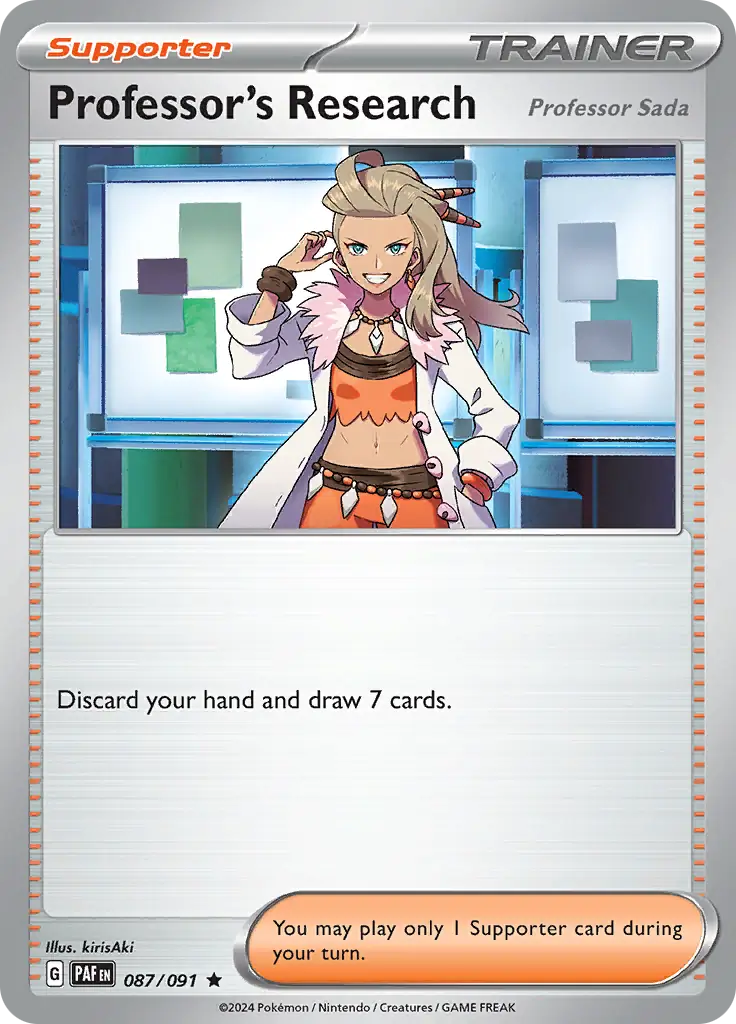Professor's Research [Professor Sada] Pokemon card from Paldean Fates