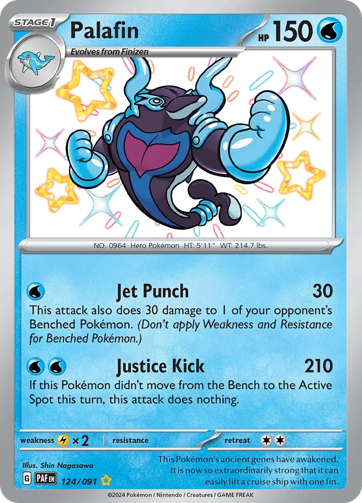 Palafin Pokemon card from Paldean Fates