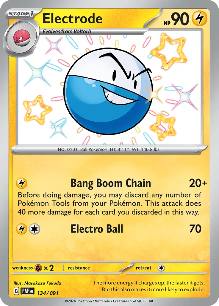 Electrode Pokemon card from Paldean Fates