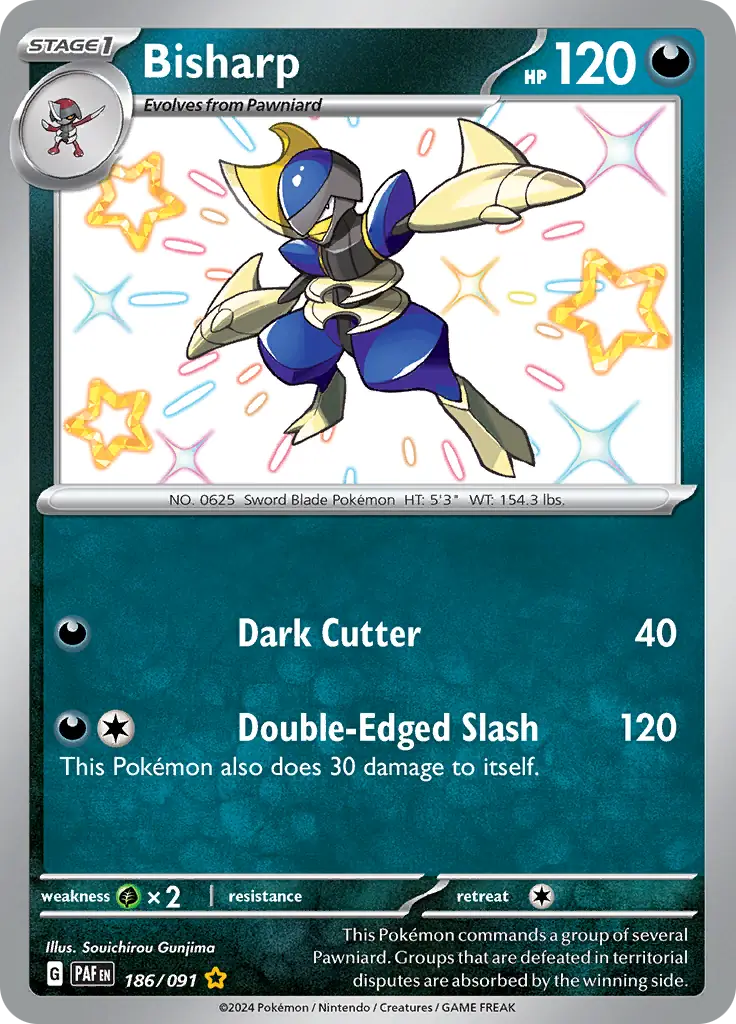 Bisharp Pokemon card from Paldean Fates