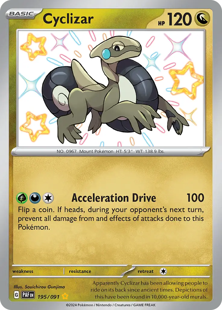 Cyclizar Pokemon card from Paldean Fates