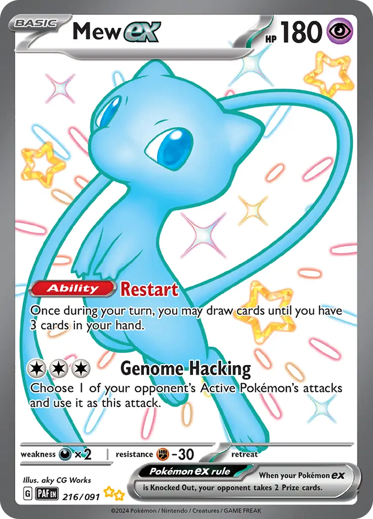 Mew Pokemon card from Paldean Fates