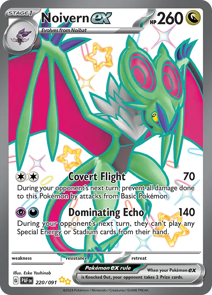 Noivern Pokemon card from Paldean Fates