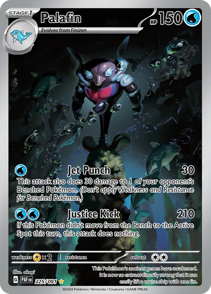 Palafin Pokemon card from Paldean Fates