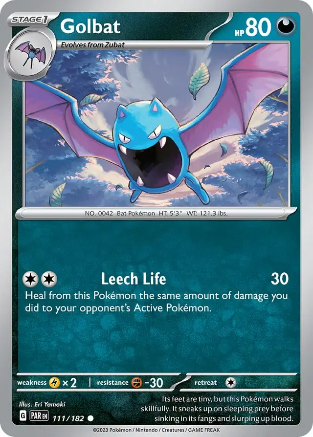 Golbat Pokemon card from Paradox Rift