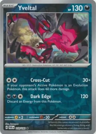 Yveltal Reverse Holo