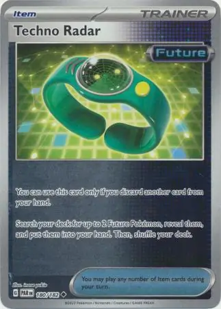Techno Radar Reverse Holo Pokemon card from Paradox Rift