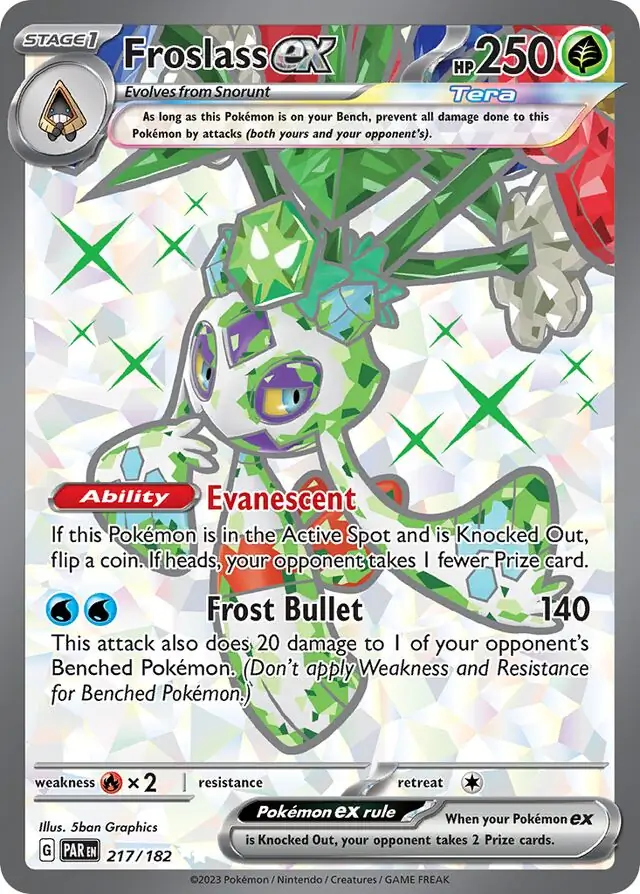 Froslass ex Pokemon card from Paradox Rift