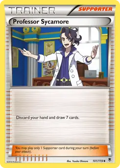 Professor Sycamore Pokemon card from Phantom Forces