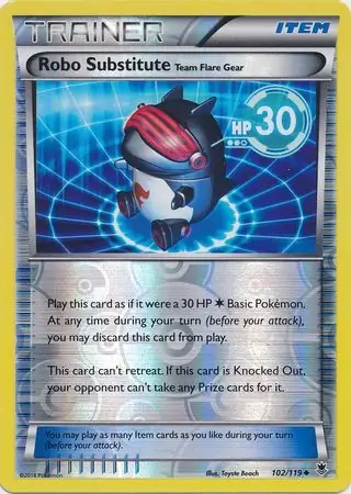Robo Substitute Reverse Holo Pokemon card from Phantom Forces