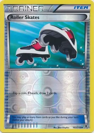 Roller Skates Reverse Holo Pokemon card from Phantom Forces
