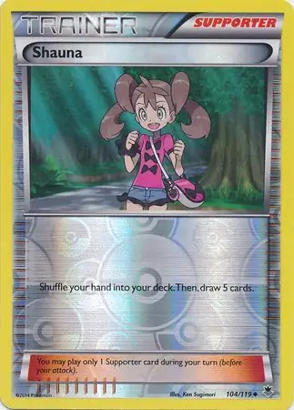 Shauna Reverse Holo Pokemon card from Phantom Forces