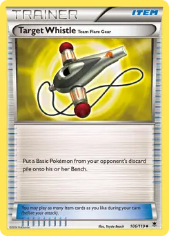 Target Whistle Pokemon card from Phantom Forces