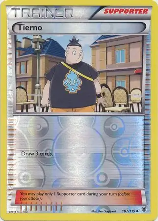 Tierno Reverse Holo Pokemon card from Phantom Forces